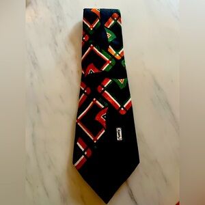 Vintage 1960-70’s Yves Saint Laurent groovy Silk Tie